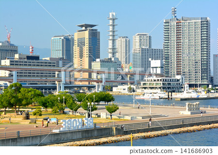 Scenery around Kobe's Meriken Park Scenery around Kobe's Meriken Park 141686903
