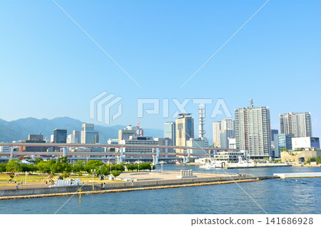 Scenery around Kobe's Meriken Park Scenery around Kobe's Meriken Park 141686928