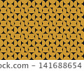 Abstract Golden Triangle Pattern Background Vector, Geometric Texture Design Illustration 141688654