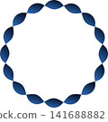 Abstract Circle Geometric Pattern Background Vector, Blue Design Template Illustration 141688882