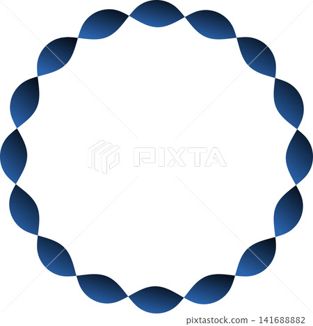 Abstract Circle Geometric Pattern Background Vector, Blue Design Template Illustration Abstract Circle Geometric Pattern Background Vector, Blue Design Template Illustration 141688882