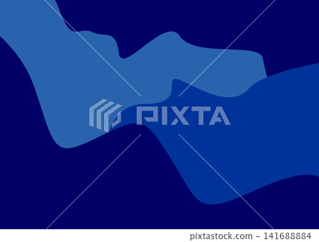 Abstract Blue Wave Background Vector, Dynamic Shape Design Template Illustration Abstract Blue Wave Background Vector, Dynamic Shape Design Template Illustration 141688884