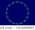Abstract Circle Geometric Pattern Background Vector, Blue Design Template Illustration 141688885