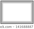 Abstract Gray Frame Border Background Vector, Minimalist Certificate Template Illustration 141688887