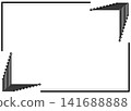Abstract Black Corner Frame Border Background Vector, Minimalist Certificate Template Illustration 141688888