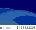 Abstract Blue Wave Background Vector, Dynamic Shape Design Template Illustration 141688889