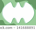 Abstract Green Shape Frame Border Background Vector, Design Template Illustration 141688891