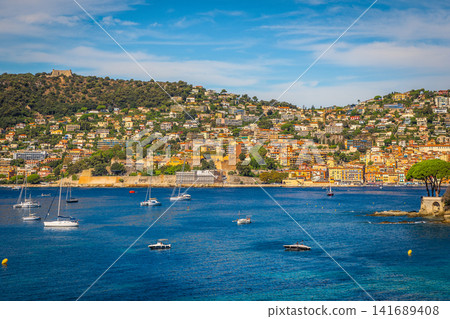 Stunning water bay between Villefranche sur Mer and Nice Stunning water bay between Villefranche sur Mer and Nice 141689408