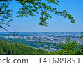 View to the north from the summit of Tobioyama (first-order triangulation point) in Atsugi City, Kanagawa Prefecture (Aikawa Town, Aiko District, industrial area, city center, etc.) 141689851
