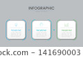 Infographic 3 options design elements for your business data. Vector Illustration. 141690003