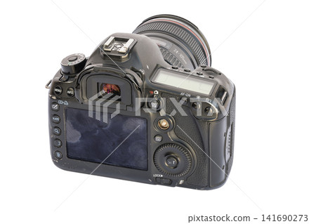 Professional Digital SLR Camera with Telephoto Lens Professional Digital SLR Camera with Telephoto Lens 141690273
