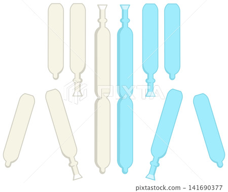 Break the ice pop in half. Break the ice pop in half. 141690377
