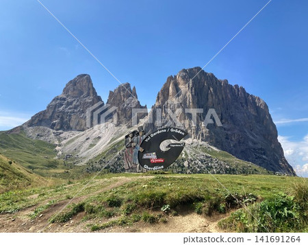 Italy, the towering Dolomites 141691264