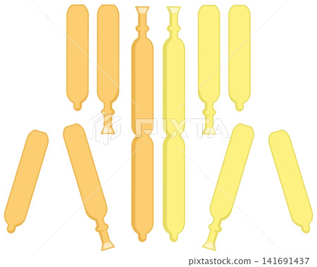 Break the ice pop in half. Break the ice pop in half. 141691437