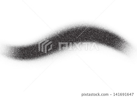Dotted grain texture with wave gradient and stipple effect. Abstract geometric shape for vintage art and grunge design backgrounds. Vector illustration Dotted grain texture with wave gradient and stipple effect. Abstract geometric shape for vintage art and grunge design backgrounds. Vector illustration 141691647