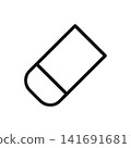 Eraser icon vector 141691681