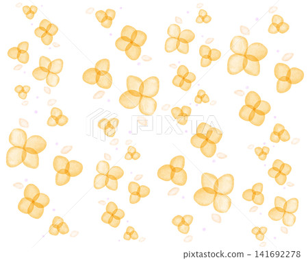 水彩風格的秋季主題花卉背景 水彩風格的秋季主題花卉背景 141692278