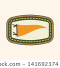 Vintage Scout Pennant Merit Badge Vector, Retro Camping Embroidery Patch, Outdoor Achievement Emblem for Apparel, Stickers, Uniforms and Adventure Designs Vintage Scout Pennant Merit Badge Vector, Retro Camping Embroidery Patch, Outdoor Achievement Emblem for Apparel, Stickers, Uniforms and Adventure Designs 141692374