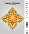 Vector element ethnic decorative ornament ethnic thai illustration 141693512