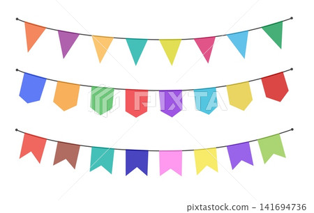 Holiday flags background 141694736