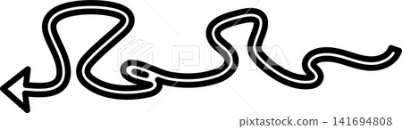 Arrows bold line. Freehand style, direction, cursor Arrows bold line. Freehand style, direction, cursor 141694808