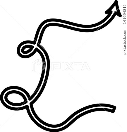 Arrows bold line. Freehand style, direction, cursor Arrows bold line. Freehand style, direction, cursor 141694813