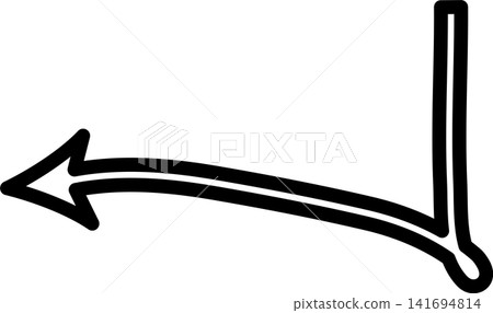 Arrows bold line. Freehand style, direction, cursor Arrows bold line. Freehand style, direction, cursor 141694814
