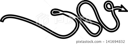 Arrows bold line. Freehand style, direction, cursor Arrows bold line. Freehand style, direction, cursor 141694832