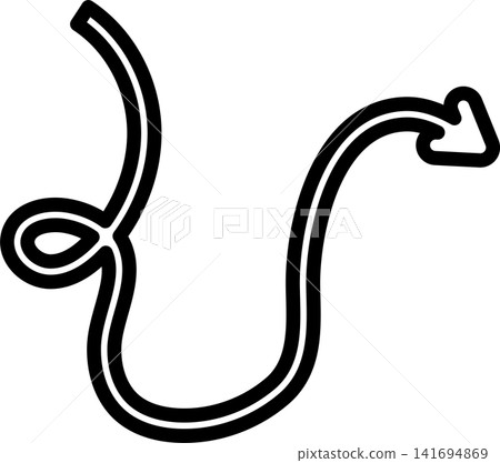 Arrows bold line. Freehand style, direction, cursor Arrows bold line. Freehand style, direction, cursor 141694869