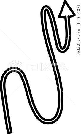 Arrows bold line. Freehand style, direction, cursor Arrows bold line. Freehand style, direction, cursor 141694871