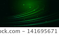Abstract green speed curve lines on dark green background. 141695671