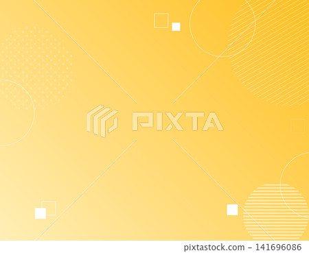 Geometric background illustration: shapes, squares, circles, dots, yellow gradient, web, simple, copy. Geometric background illustration: shapes, squares, circles, dots, yellow gradient, web, simple, copy. 141696086