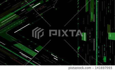 Graphic art depicting futuristic data communication. Graphic art depicting futuristic data communication. 141697093