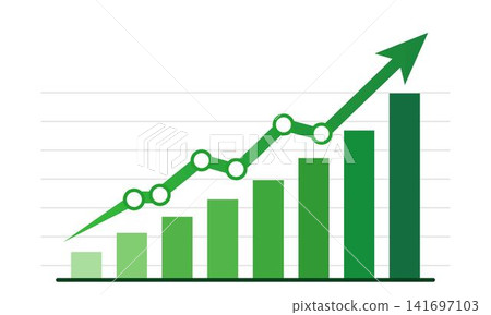 Business Growth Bar Chart Business Growth Bar Chart 141697103