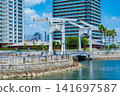 Kobe City, Hyogo Prefecture, Kobe Port Harbor Walk's drawbridge 141697587