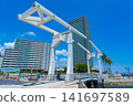 Kobe City, Hyogo Prefecture, Kobe Port Harbor Walk's drawbridge 141697589