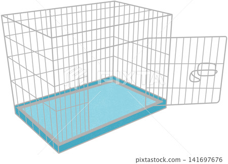 dog crate illustration dog crate illustration 141697676