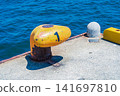 Mooring bollard at Kobe Port, Kobe City, Hyogo Prefecture 141697810