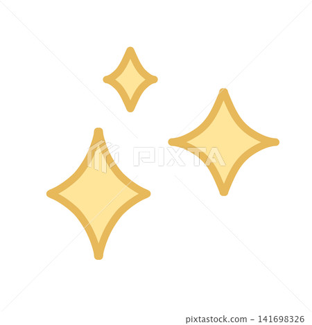 一幅簡單的插圖，描繪了三顆閃閃發光的金星。 141698326