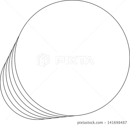 Circle white overlapping frame blend flowing. Technology design Circle white overlapping frame blend flowing. Technology design 141698487