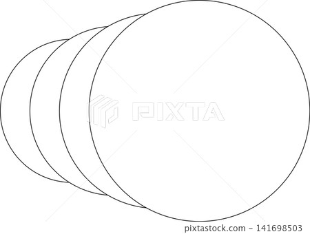 Circle white overlapping frame blend flowing. Technology design Circle white overlapping frame blend flowing. Technology design 141698503