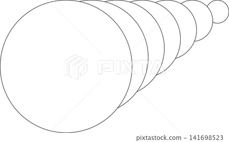 Circle white overlapping frame blend flowing. Technology design 141698523