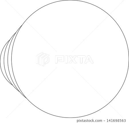 Circle white overlapping frame blend flowing. Technology design Circle white overlapping frame blend flowing. Technology design 141698563