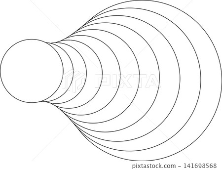 Circle white overlapping frame blend flowing. Technology design Circle white overlapping frame blend flowing. Technology design 141698568