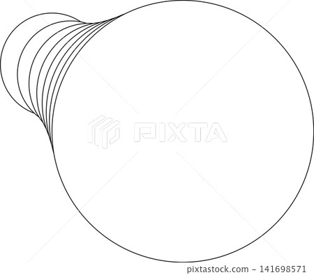 Circle white overlapping frame blend flowing. Technology design Circle white overlapping frame blend flowing. Technology design 141698571