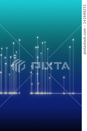 Glowing lines on a blue gradient background Glowing lines on a blue gradient background 141699251