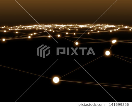 An abstract background with a network of glowing dots. An abstract background with a network of glowing dots. 141699266