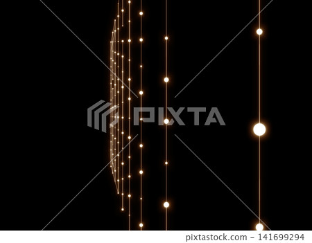 Abstract digital background of vertically aligned glowing dots Abstract digital background of vertically aligned glowing dots 141699294