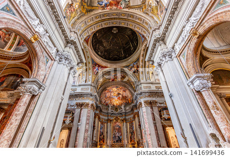 Sant Ignazio church ceiling frescoe, Rome, Italy Sant Ignazio church ceiling frescoe, Rome, Italy 141699436