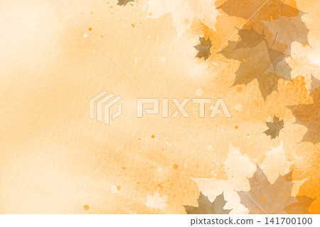Watercolor autumn background Watercolor autumn background 141700100